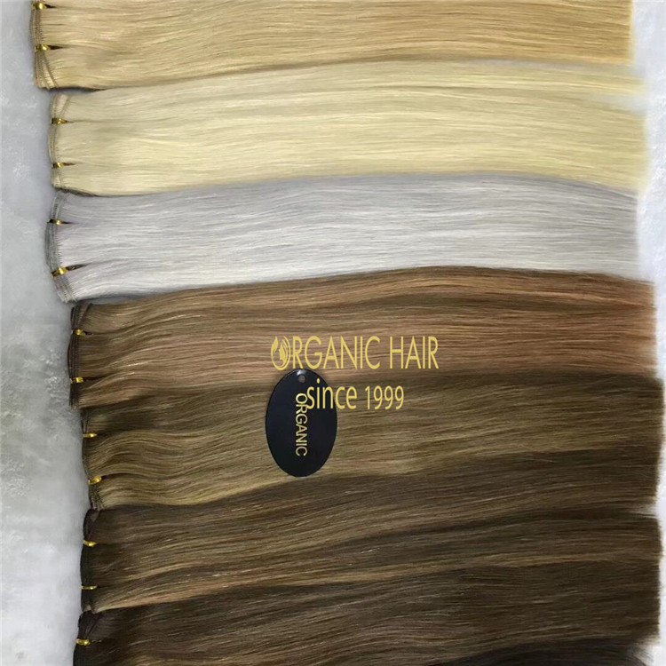 Best hand tied wefts in Qingdao-made with full cuticle Chinese hair A186